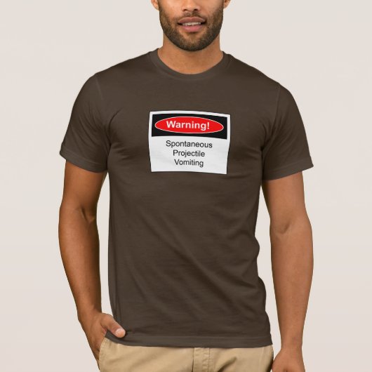 Waarschuwingslabel T-shirt (Voorkant)