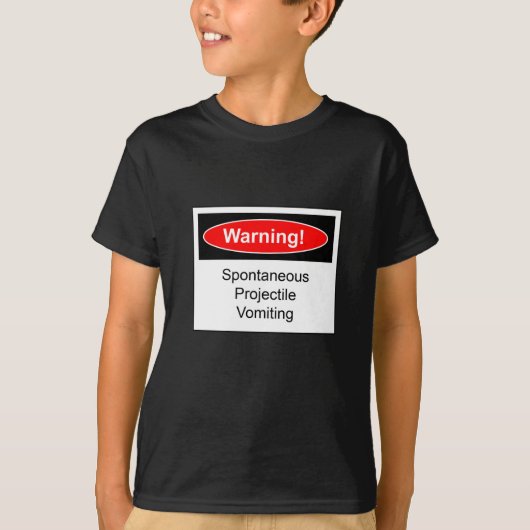 Waarschuwingslabel T-shirt (Voorkant)