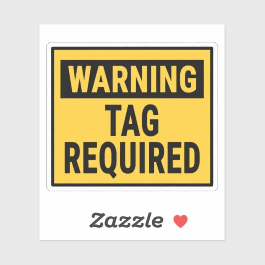 Waarschuwingslabel vereist sticker (Vel)