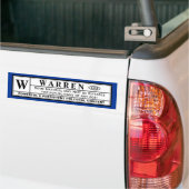 Waarschuwingslabel Warren Bumpersticker (Op Truck)