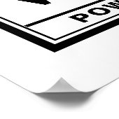 Waarschuwingslabel Warren Poster (Hoek)