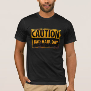 Waarschuwingslampje voor rotatiegevaar, slechte ha t-shirt