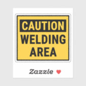 waarschuwingslasgebied sticker (Vel)