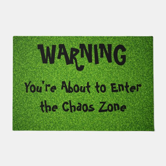 Waarschuwingsmat Deurmat (Voorkant)