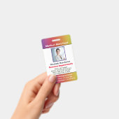 Waarschuwingsmelding voor allergie invaliditeit Co Badge (Handheld)