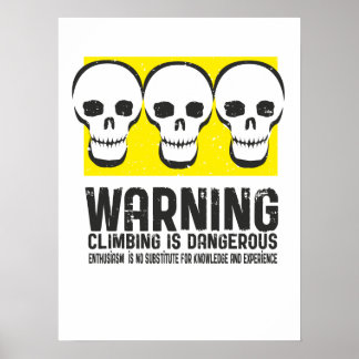 WAARSCHUWINGSMERKEN is gevaarlijk Poster