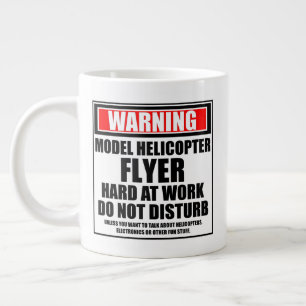 Waarschuwingsmodel Helikopter Flyer, hard op het w Grote Koffiekop