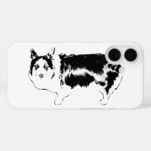 Waarschuwingsmodus: Corgi Case-Mate iPhone Case (Achterkant (horizontaal))