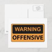 Waarschuwingsoffensief Briefkaart (Voorkant / Achterkant)