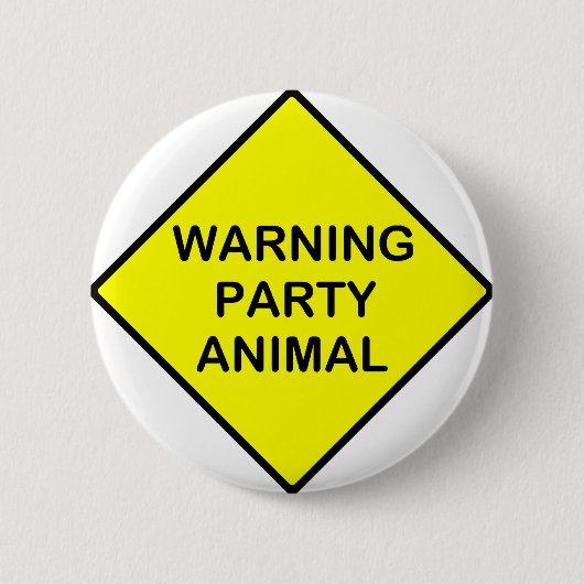 waarschuwingspartij ronde button 5,7 cm (Voorkant)