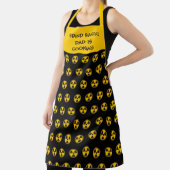 Waarschuwingspatroon voor radioactiviteit schort (Insitu)