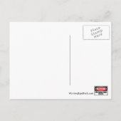 WaarschuwingsPREGNANT Briefkaart (Achterkant)