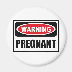 WaarschuwingsPREGNANT Magnet