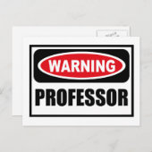 WaarschuwingsPROFESSOR-Briefkaart Briefkaart (Voorkant / Achterkant)