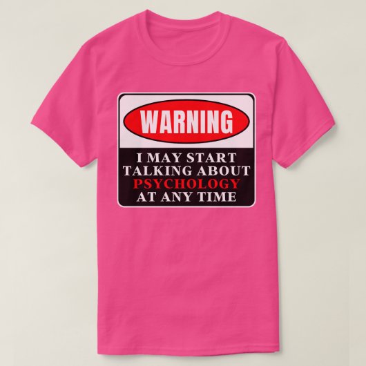 Waarschuwingspsychologie 11 t-shirt (Design voorkant)