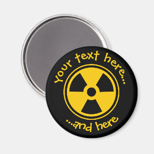 Waarschuwingsradioactiviteit Magneet