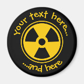 Waarschuwingsradioactiviteit Magneet (Voorkant)