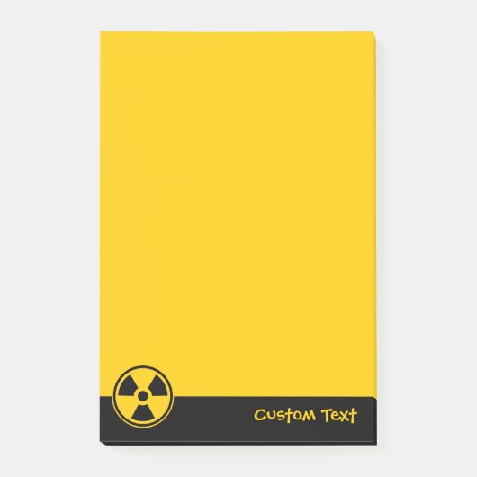 Waarschuwingsradioactiviteit Post-it® Notes (Voorkant)