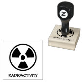 Waarschuwingsradioactiviteit Rubberstempel (Gestempeld)