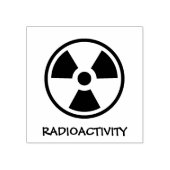Waarschuwingsradioactiviteit Rubberstempel (Afrduk)