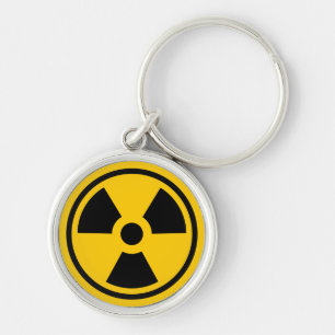 Waarschuwingsradioactiviteit Sleutelhanger