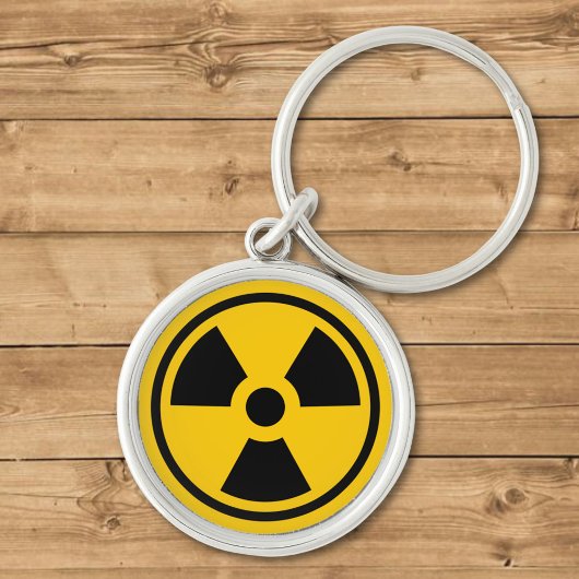 Waarschuwingsradioactiviteit Sleutelhanger