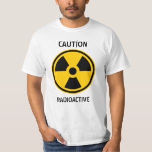 Waarschuwingsradioactiviteit T-shirt