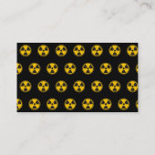 Waarschuwingsradioactiviteit Visitekaartje (Achterkant)