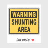 waarschuwingsrangeerterrein sticker (Vel)