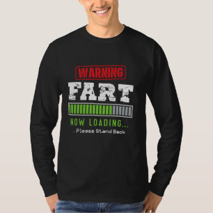 Waarschuwingsscheet nu laden Ga alsjeblieft achter T-shirt
