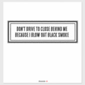 WAARSCHUWINGSSIGN STICKER (Vel)