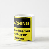 Waarschuwingssignaal affeine koffiemok (Center)