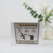 Waarschuwingssignaal Briefkaart (Staand voorkant)