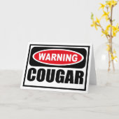 WAARSCHUWINGSSIGNAAL COUGAR WENSKAART KAART (Gele Bloem)