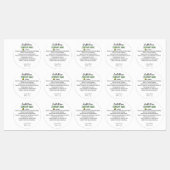 Waarschuwingssignaal kaarsen labels (Vel)