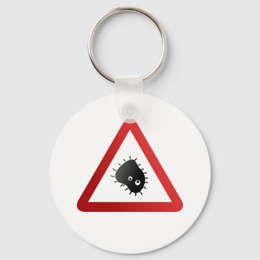 Waarschuwingssignaal voor bacteriën sleutelhanger (Voorkant)