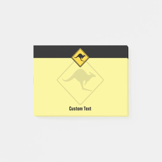 Waarschuwingssignaal voor kangoeroe post-it® notes (Voorkant)