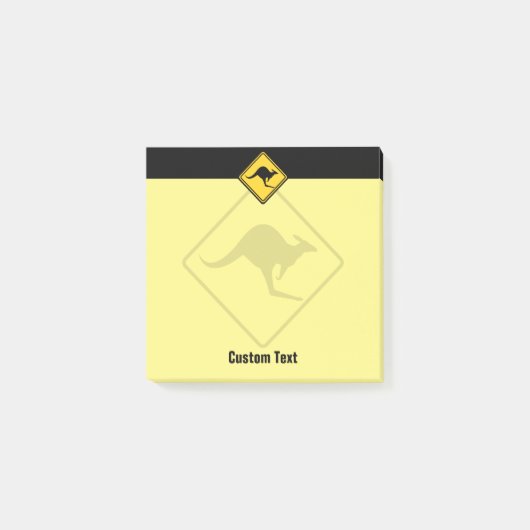 Waarschuwingssignaal voor kangoeroe post-it® notes (Voorkant)