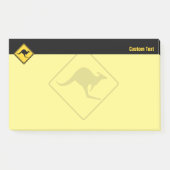 Waarschuwingssignaal voor kangoeroe post-it® notes (Voorkant)