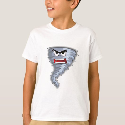 Waarschuwingssignaal voor tornado van Angry T-shirt (Voorkant)