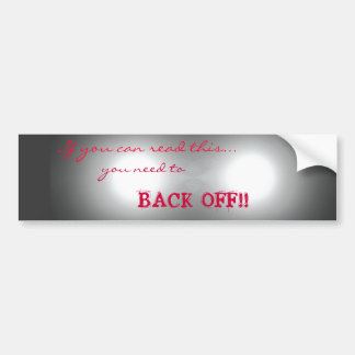 Waarschuwingssignaal voor trappen bumpersticker