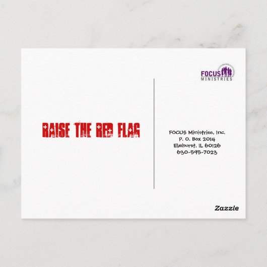 Waarschuwingssignaalkaart Briefkaart (Achterkant)