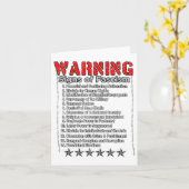 Waarschuwingssignalen van fascisme en anti-Trump v Kaart (Gele Bloem)