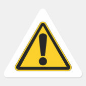 Waarschuwingssticker Sticker (Voorkant)