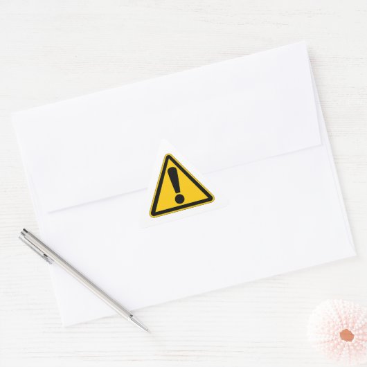 Waarschuwingssticker Sticker (Envelop)