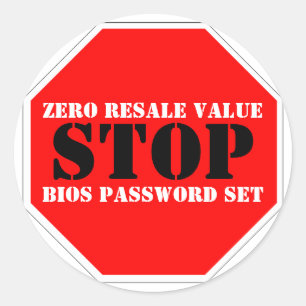 Waarschuwingssticker voor diefstal ronde sticker