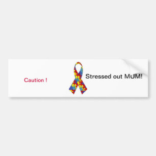 Waarschuwingsstickers voor noodgevallen bumpersticker