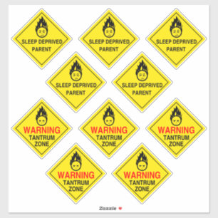 Waarschuwingsstickers voor ouders sticker