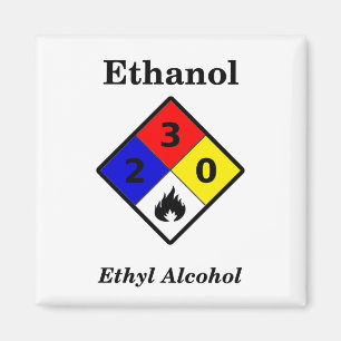 Waarschuwingssymbool Ethanol MSDS Magnet