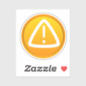 Waarschuwingssymbool Sticker (Vel)